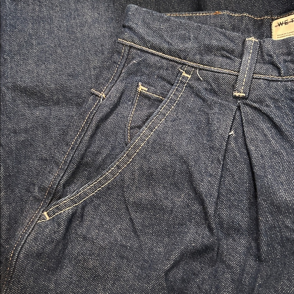 WE THE FREE CRVY Antonia Culottes Crop Denim sz 25 NWT Free People - Picture 8 of 9